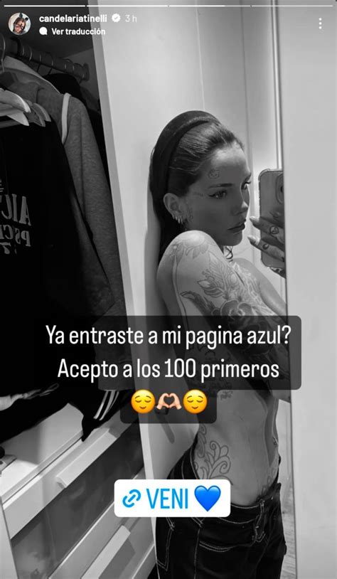 cande tinelli pack|Cande Tinelli abrió cuenta en Only Fans con。